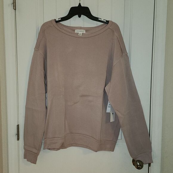 NWT Treasure & Bond Ribbed Sweater in Pink Adobe - Picture 1 of 4